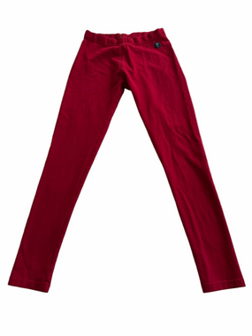Polarn O. Pyret Organic Cotton Red Stretch Leggings Slim Fit Youth 10-12Y Sweden
